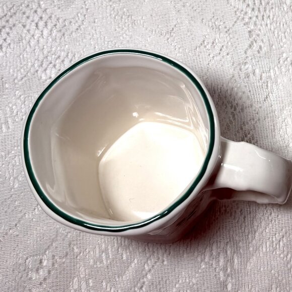 PFALTGRAFF Winterberry Sculpted Mug - Stoneware, Holly & Berries, Scalloped Rim - Picture 2 of 3